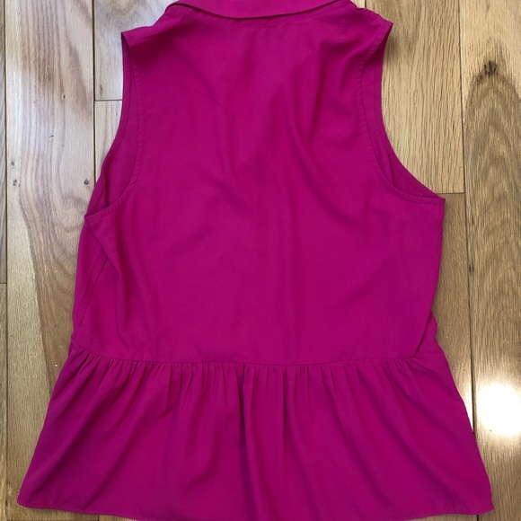 American Eagle pink peplum button up - Picture 4 of 4